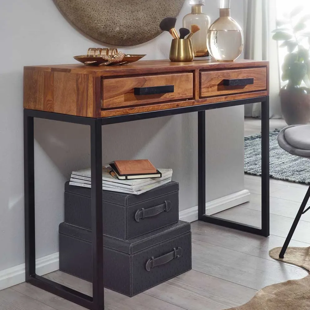 Wohnen Schminktische*90x36 Schreibtisch Schminktisch mit Schubladen - Vioriga