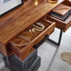 Wohnen Schminktische*90x36 Schreibtisch Schminktisch mit Schubladen - Vioriga