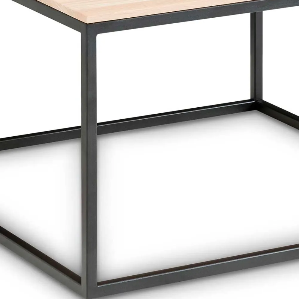 Wohnen 70x70 Sofa Wohnzimmertisch in Eiche Hell - Levirenas