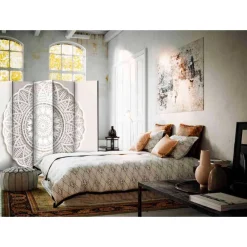 Wohnen 225x172 Spanische Wand in Beige Weiß - Gromany