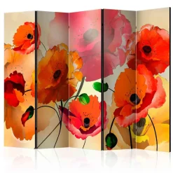 Wohnen Paravents*225x172 Spanische Wand Mohnblumen - Eture