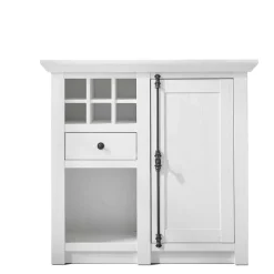 Wohnen 105x100 Touchwood Schrank in Weiß - Chelles