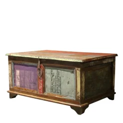 Wohnen 90x60 Wohnzimmer Truhentisch im Shabby Style - Slinida