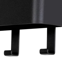 Wohnen Bürogarderoben*27x12cm Hakenleiste aus schwarzem Stahl - Halgato