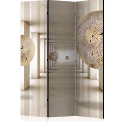 Wohnen Paravents*135x172cm Paravent aus Leinwand & Holz - Jesafina