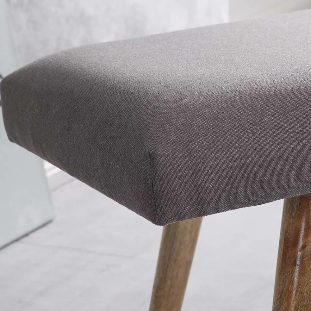 Wohnen 117x38cm Polsterbank im Mid Century Stil - Africo