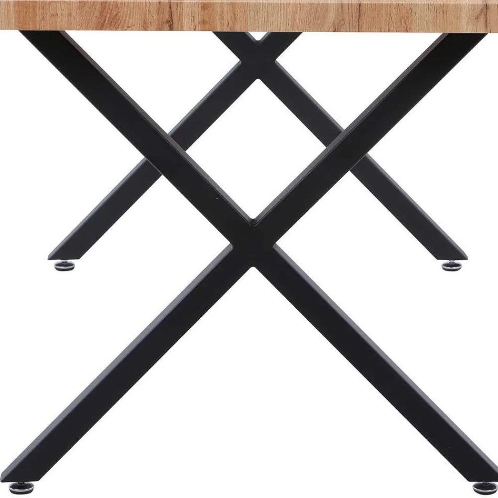 Wohnen X-Fuß Esstisch & Armlehnenstühle - Samanta (fünfteilig)