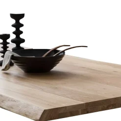 Wohnen Loft Möbel|Industrial Möbel*X-Fuß Esszimmertisch mit Baumkantenplatte - Ebrania