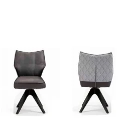 Wohnen X-Fuß Tisch & Drehstühle Set - Niam (siebenteilig)