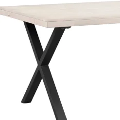 Wohnen X-Fuß Tisch Essplatz für 6 Personen - Freshna (siebenteilig)