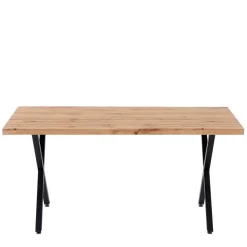 Wohnen X-Fuß Tischgruppe mit Polsterstühlen - Fanita (fünfteilig)