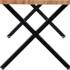 Wohnen X-Fuß Tischgruppe mit Polsterstühlen - Fanita (fünfteilig)