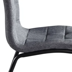 Wohnen X-Fuß Tischgruppe mit Polsterstühlen - Fanita (fünfteilig)