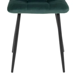 Wohnen X-Fuß-Tisch & Samtstühle - Domniar (siebenteilig)