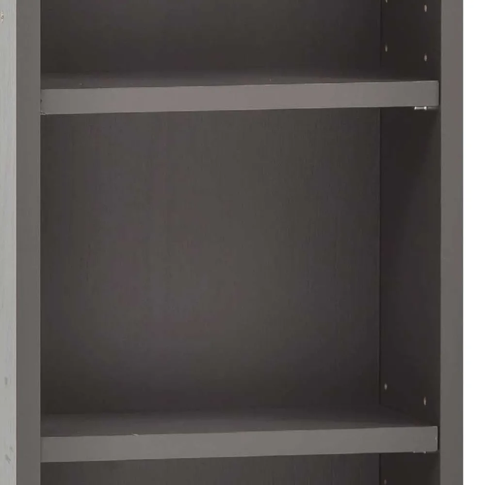 Wohnen 30x64x18 3 Fächer Badregal in Dunkelgrau - Breznia