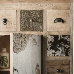 Wohnen Flurkommoden|Shabby Chic Möbel*85x103x32 10 Schubladen Kommode Ethno - Antra