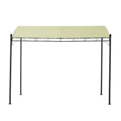 Wohnen 300x250x300 Anbaupavillon in Creme Textil - Natsonai