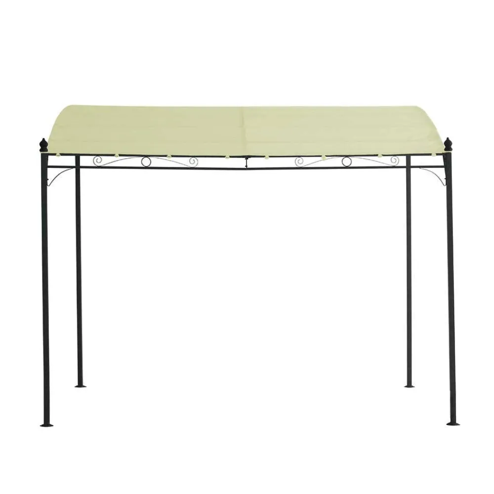 Wohnen 300x250x300 Anbaupavillon in Creme Textil - Natsonai