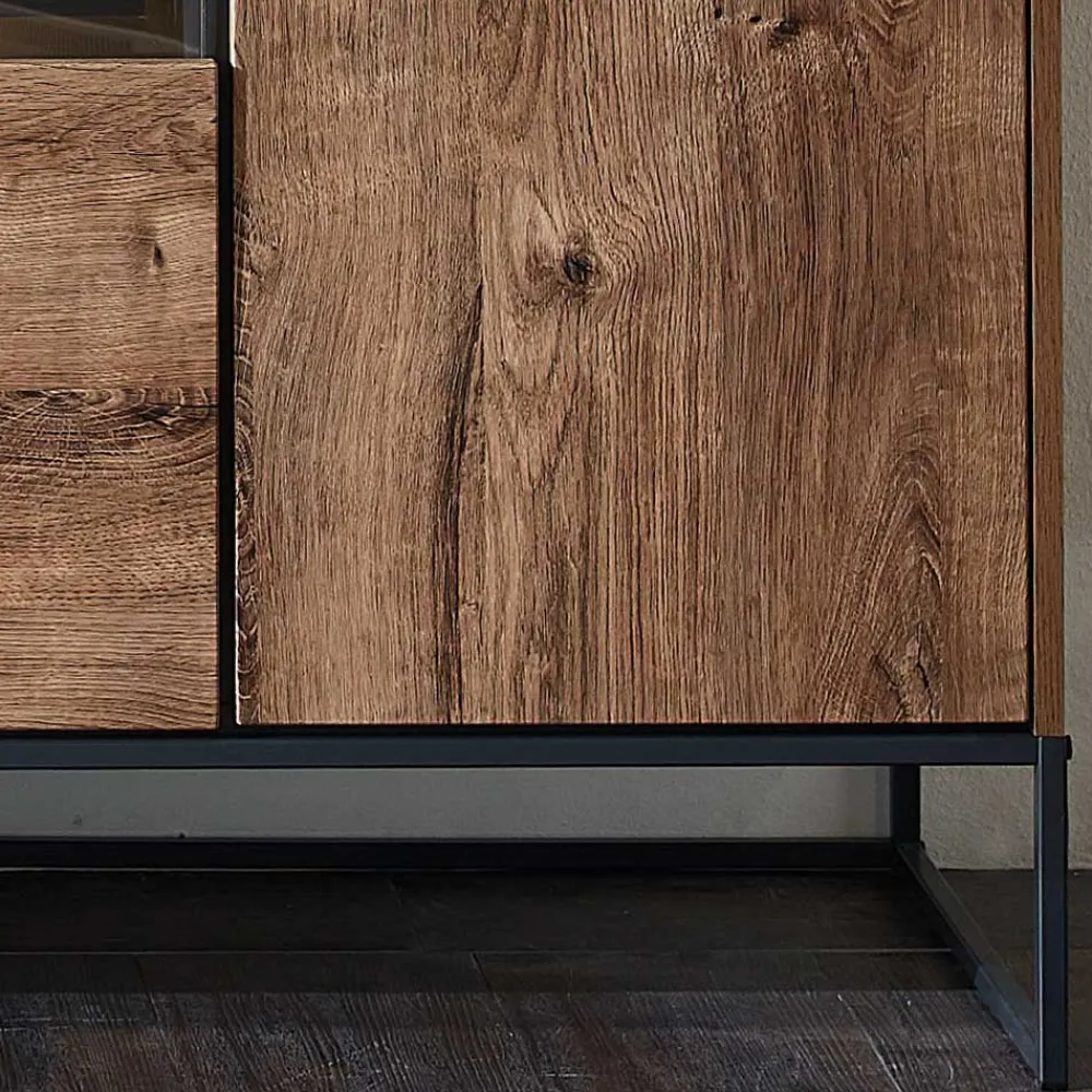 Wohnen Graue Möbel|Küchenschränke*175x91x48 Anrichte im Factory Design - Xindus