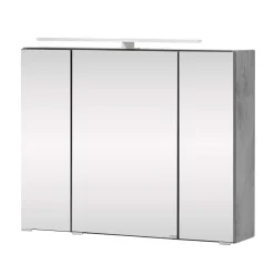 Wohnen Bad-Spiegelschränke*80x64x20 Bad Hängeschrank mit Spiegeltüren - Dastroz