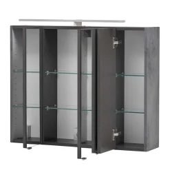 Wohnen Bad-Spiegelschränke*80x64x20 Bad Hängeschrank mit Spiegeltüren - Dastroz