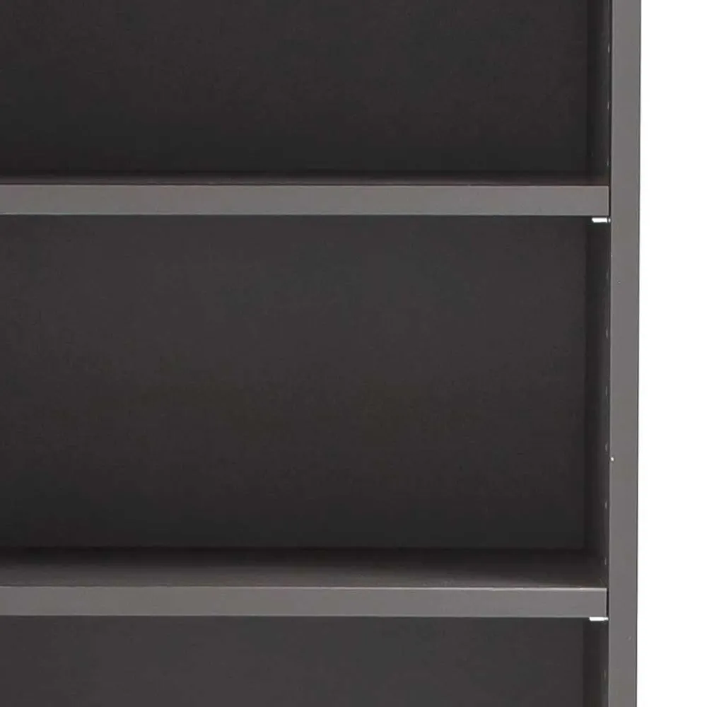 Wohnen 40x185x35 Bad Hochschrank in Grau mit Wildeiche - Agiruan