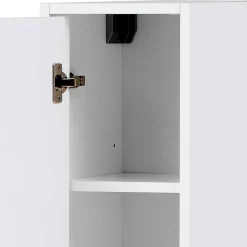 Wohnen Badschränke*25x155x30 Bad Hochschrank in Weiß & Gold - Nuszaleva