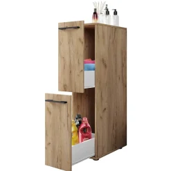 Wohnen Badschränke*25x110x50 Bad Nischenschrank mit 2 Auszügen - Naico