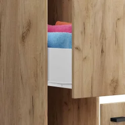 Wohnen Badschränke*25x110x50 Bad Nischenschrank mit 2 Auszügen - Naico