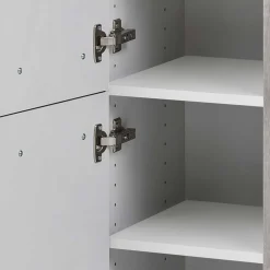 Wohnen 30x135x35 Bad Seitenschrank in Eiche Grau - Svegaria