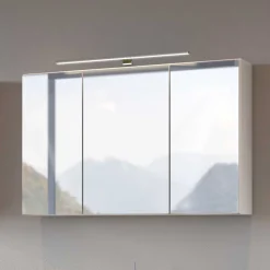 Wohnen Bad-Spiegelschränke*100x64x31 Bad Spiegeltürenschrank in Weiß - Misbonas