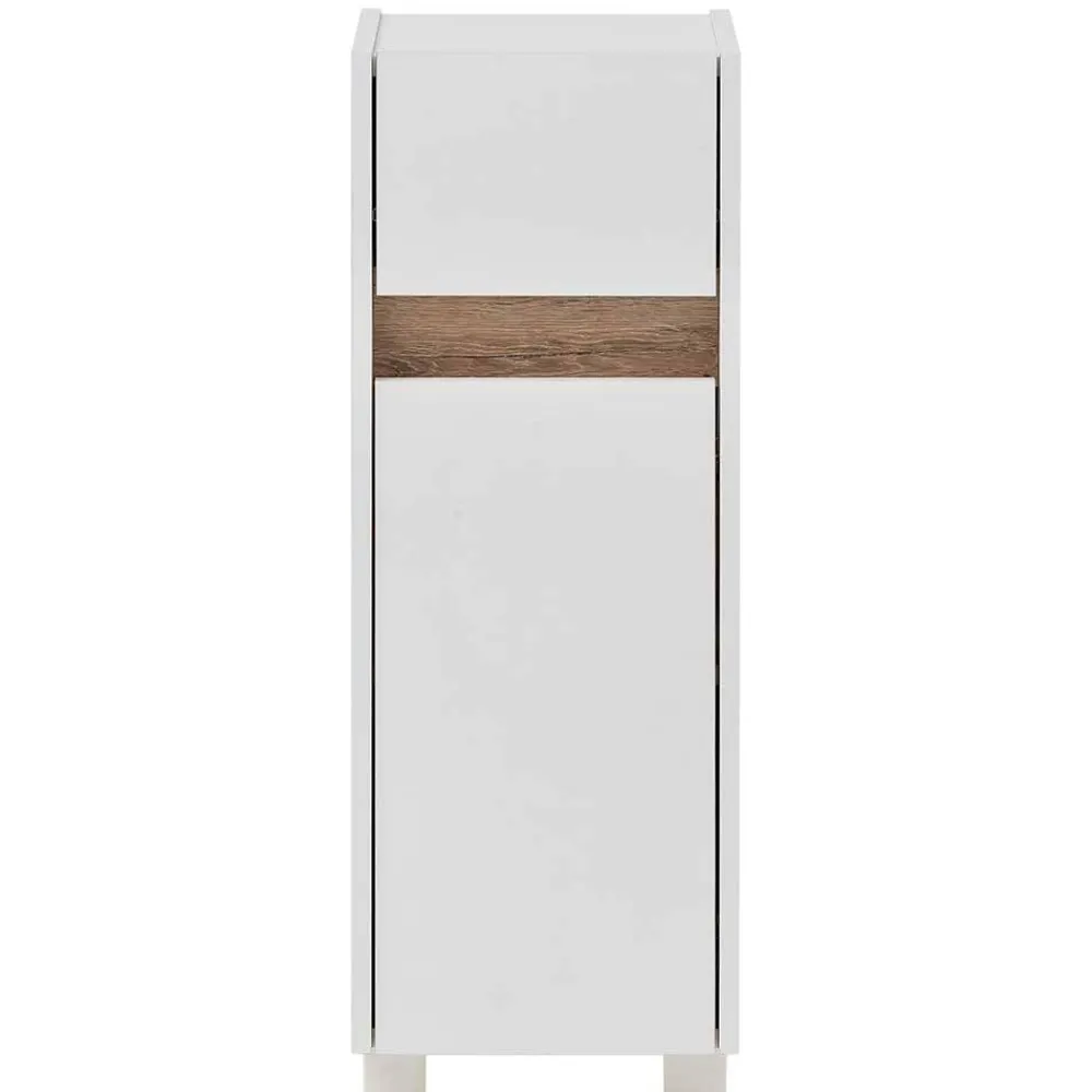 Wohnen Badschränke*31x85x33 Bad Unterschrank mit Tür & Schublade - Etravia