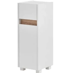 Wohnen Badschränke*31x85x33 Bad Unterschrank mit Tür & Schublade - Etravia