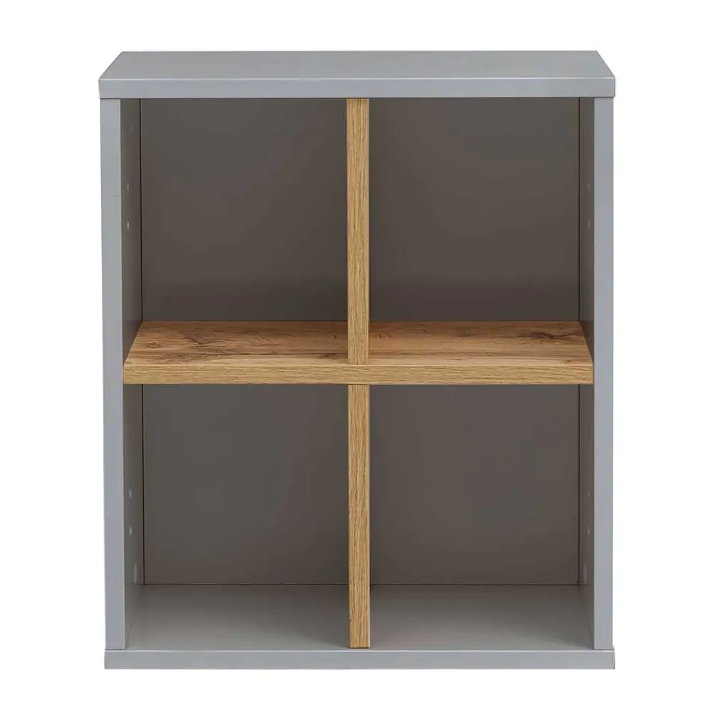 Wohnen 41x48x21 Bad Wandregal mit 4 Fächern - Nienzo