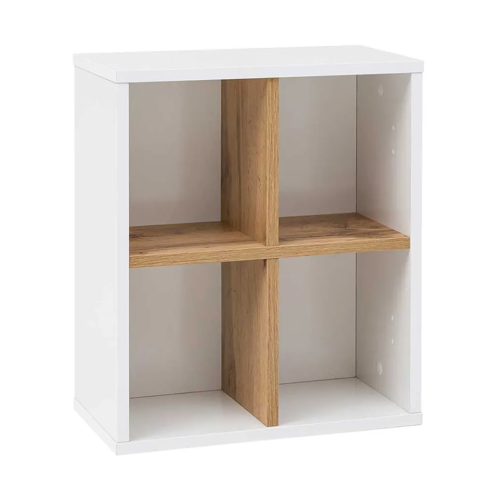 Wohnen Badregale*41x49x21 Bad Wandregal mit 4 Fächern - Utiona