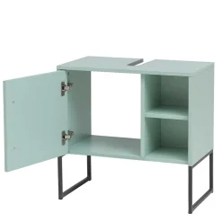 Wohnen 61x60x33 Bad Waschbeckenschrank aus in Mint - Esdrus