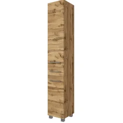 Wohnen 30x180x35 Badezimmer Hochschrank 2-türig - Lemnas