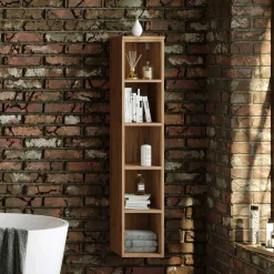 Wohnen 25x135x35 Badezimmer Regal - stehend oder hängend - Arazony