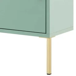 Wohnen Badschränke*31x131x22 Badschrank in Mintgrün & Gold - Aparcian