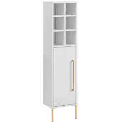 Wohnen 30x131x22 Badschrank in Weiß & Gold - Nuszaleva I