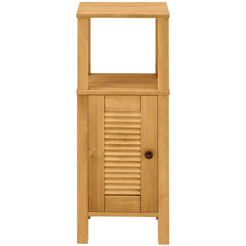 Wohnen 34x86x30 Badschrank mit Lamellentür & Ablage - Zavieca I