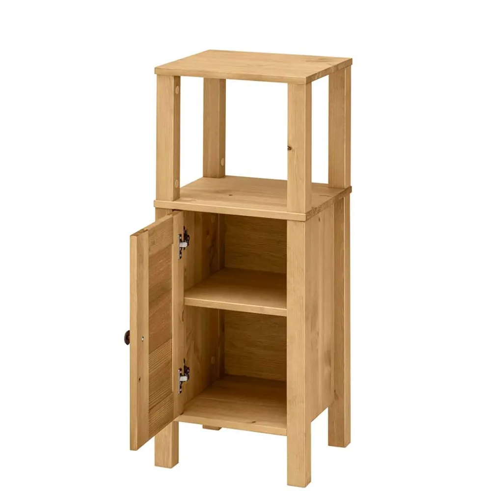 Wohnen 34x86x30 Badschrank mit Lamellentür & Ablage - Zavieca I