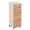 Wohnen Badschränke*30x97x35 Badschrank mit Schublade & Tür - Tonra
