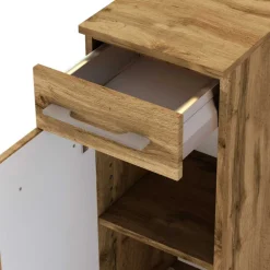 Wohnen Badschränke*30x79x35 Bad-Unterschrank mit einer Schublade - Lemnas