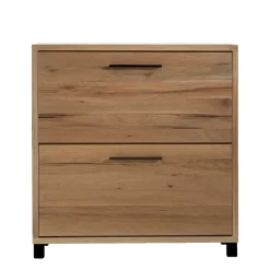 Wohnen Schuhschränke*83x87x28 Balkeneiche Schuhkommode mit zwei Klappen - Alsbetas