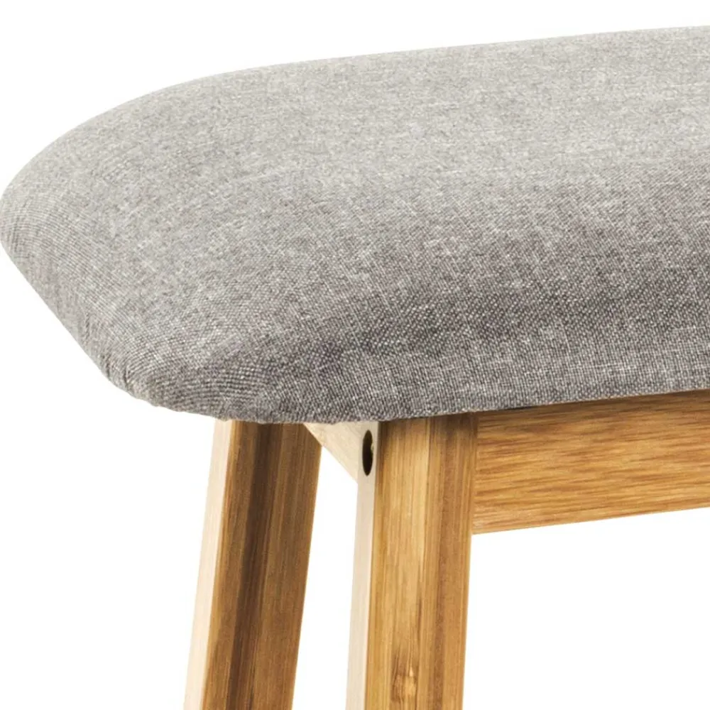 Wohnen 100x44x30 Bambus Bank in Naturfarben - Ponzas