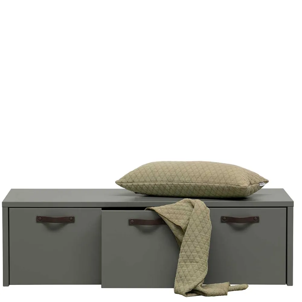 Wohnen 120x36x50 Bank mit drei Schubladen - Daraon
