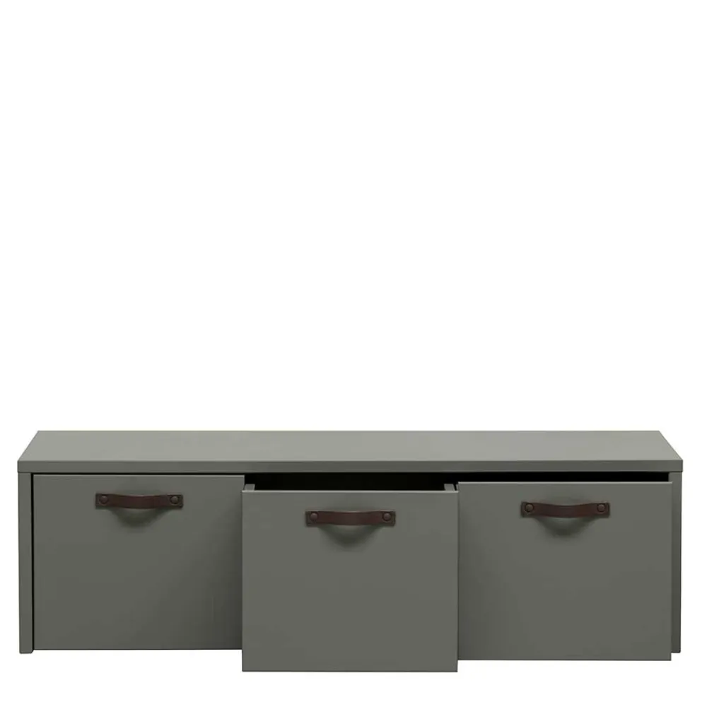 Wohnen 120x36x50 Bank mit drei Schubladen - Daraon