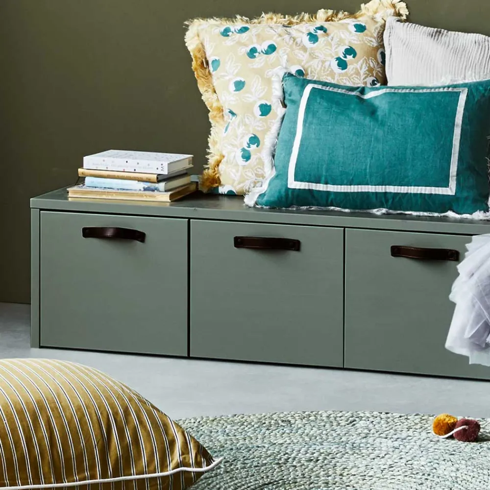 Wohnen 120x36x50 Bank mit drei Schubladen - Daraon