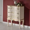 Wohnen Barock Möbel*58x80x31 Barock Kommode mit drei Schubladen - Iviada
